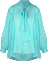 Oversized Strik Blouse Aqua