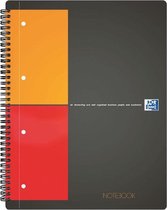 5 x Spiraalblok Oxford International Notebook A5+ ruit 5mm