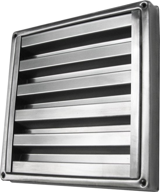 Paneir Airdesigns - Grille de ventilation carrée - lames fixes - filet anti  -insectes