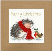 Margaret Sherry Christmas Wishes wenskaart borduren