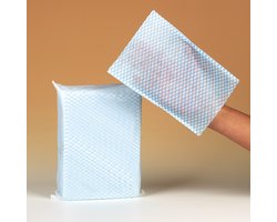 Washandjes wegwerp non-woven wit 50 stuks