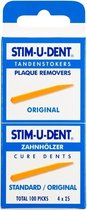 3x Stim-U-Dent Tandenstokers Original 100 stuks