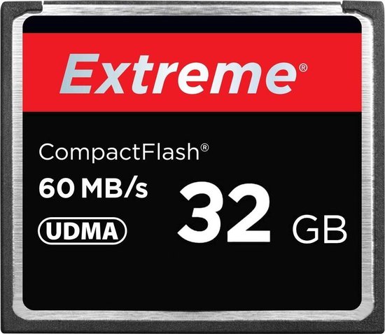 Carte Compact Flash 32 Go - Extreme - Vitesse de lecture 400X, jusqu'à 60  Mo / S -... | bol.com