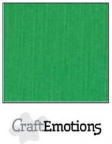 CraftEmotions linnenkarton 100 vel grasgroen Bulk LC-27 30,5x30,5cm 250gr
