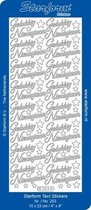 Starform Stickers Text NL Christmas: Gelukkig Nieuwjaar 1 (10 PC) - Silver - 0253.002 - 10X23CM
