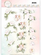 Believe In Pink Flowers In Pastels 3D-Knipvel Precious Marieke 10 stuks