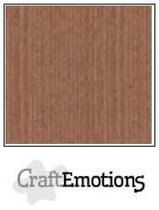 CraftEmotions linnenkarton 10 vel terra bruin LHC-76 A4 250gr