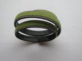 Band fluweel plat 10mmx2 milimeter groen 50 centimeter