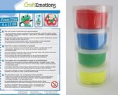 CraftEmotions Silk foam clay - Primary  set 4 x 28gr Air dry