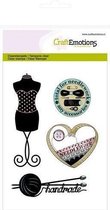 CraftEmotions Stamp A6 - mannequin couture