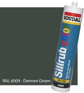 Siliconenkit Sanitair - Soudal - Keuken - Voor binnen & buiten - RAL 6009 Dennen Groen - 300ml koker
