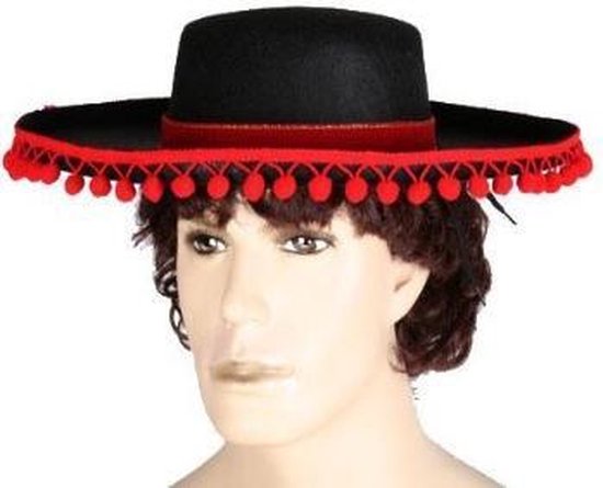 Spaanse hoed zwart vilt