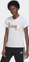 Adidas Linear Foil Graphic Tee Dames - Maat M