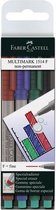 Faber Castell Marker FC Multimark non-perm. - F 4 delig etui