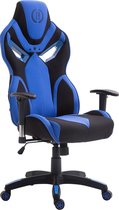 Bureaustoel - Game stoel - Design - In hoogte verstelbaar - Polyester - Blauw - 72x76x133 cm