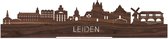 Standing Skyline Leiden Notenhout - 60 cm - Woondecoratie design - Decoratie om neer te zetten - WoodWideCities