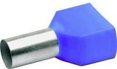 Klauke 87714 Dubbele adereindhuls 16 mm² Deels geïsoleerd Blauw 100 stuk(s)