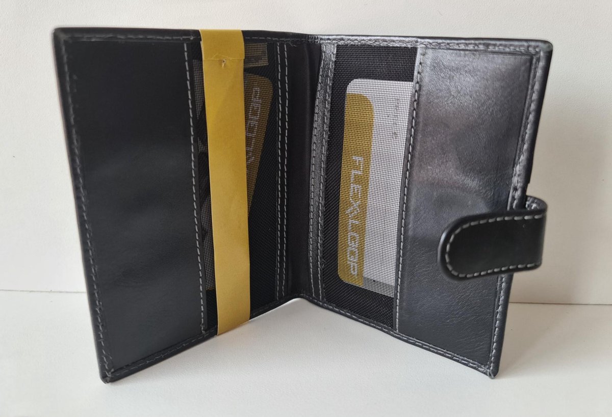 Flexloop Leren Mapje voor Rijbewijs/ID - Creditcardhouder - Black