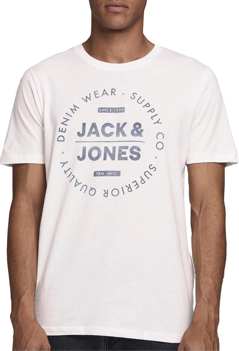 Jack \u0026 Jones T-Shirt Barret Bruin-Wit Gestreept - Hoftrends