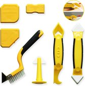 Kit grattoir 5 en 1 M-Iconic - Kit couteau - Kit spatule - Kit épandeur - Kit grattoir - Dissolvant Siliconen - Kit dissolvant - Jaune