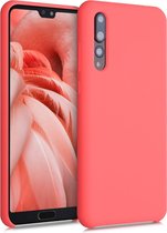 kwmobile telefoonhoesje voor Huawei P20 Pro - Hoesje met siliconen coating - Smartphone case in neon koraal
