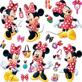 Disney muursticker Minnie Mouse rood en geel - 600238 - 30 x 30 cm