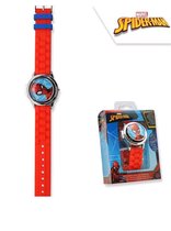 Spiderman horloge digitaal / van Staal / siliconenband met spinner afsluitklepje