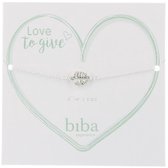 Biba armband minimalistisch leaf zilverkleurig - Sieraden sjoppie