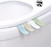 Repus Toilet Seat lifter Wit | Set van 2 stuks| Niet meer de WC bril aanraken|WC bril handvat | Makkelijk op te plakken | Voor de Hygiene | Badkamer & Toilet | Corona Proof | WC bril handvat 