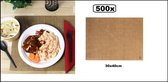 500x Placemats Jute papier 30x40cm - place mate diner restaurant eten nieuws placemate