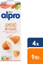 Alpro - Amandeldrink No sugars Geroosterd - 4x 1L