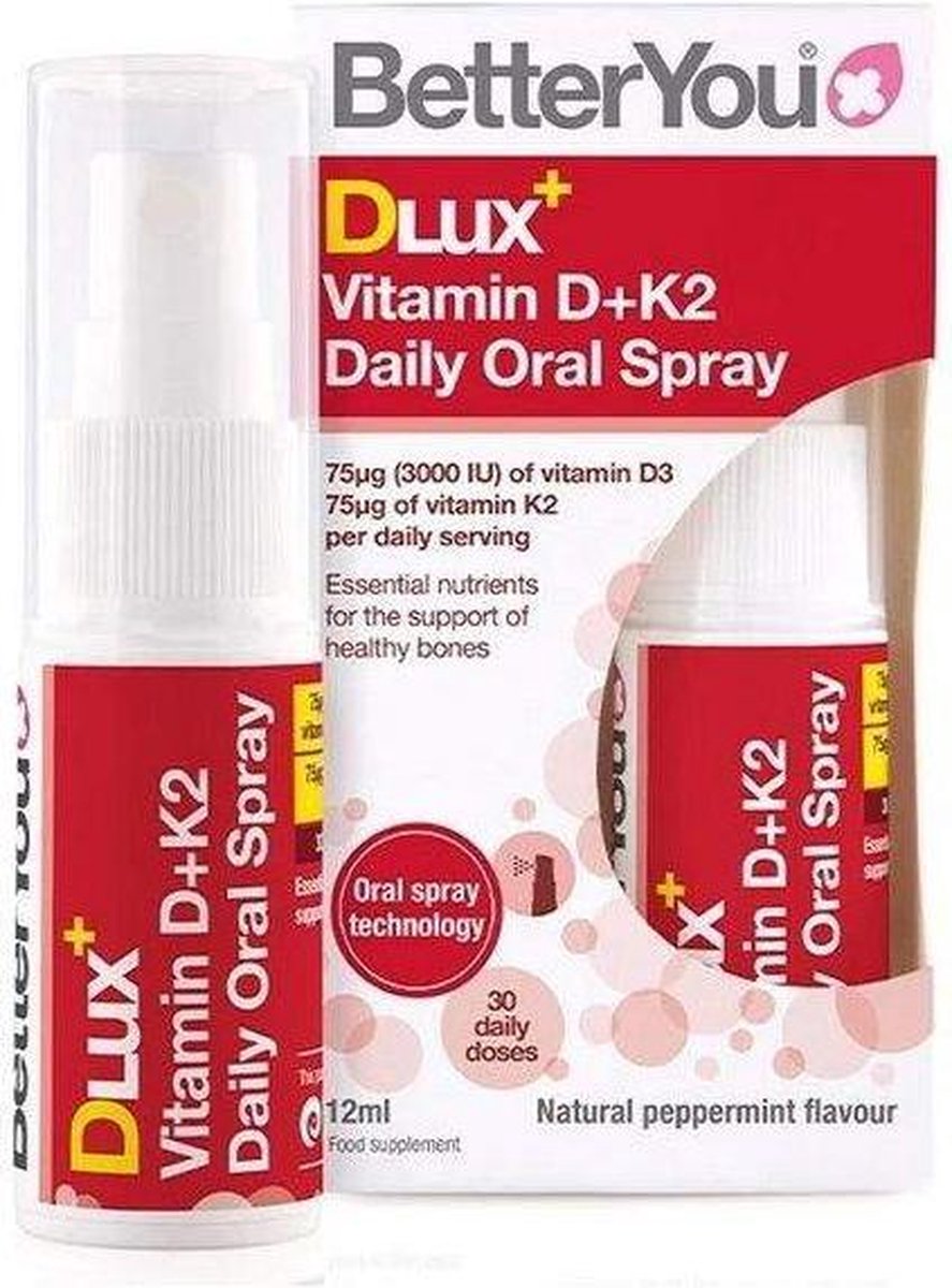DLux+ Vitamine D+K2 Mondspray - 12 ml