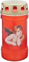 Ct Devotiekaars Rood Engeldekor - 48ud7xh15cm (set van 20)