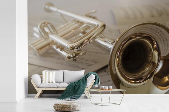 Trompette sur partition 450x300 cm