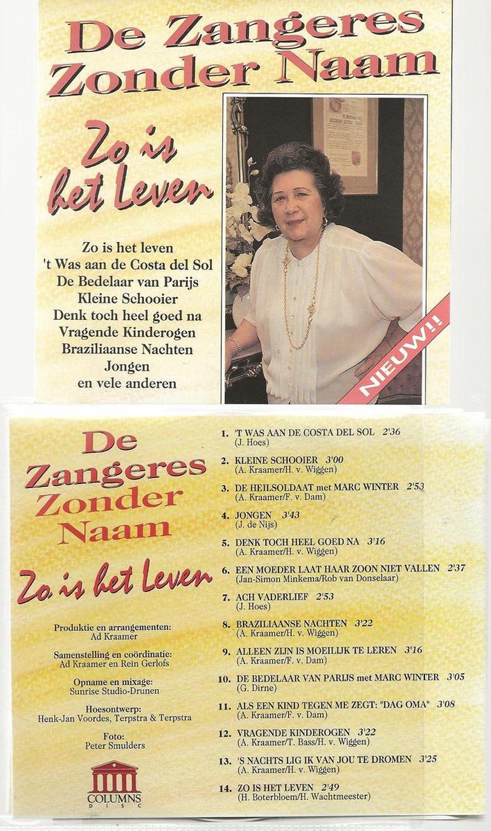 ZANGERES ZONDER NAAM - Zo Is Het Leven