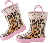 Stephen Joseph - Regenlaarzen voor meisjes - Luipaard - Multi/Pink - maat 30EU