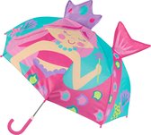 Stephen Joseph - Pop-up paraplu voor meisjes - Zeemeermin - Turquoise - maat Onesize