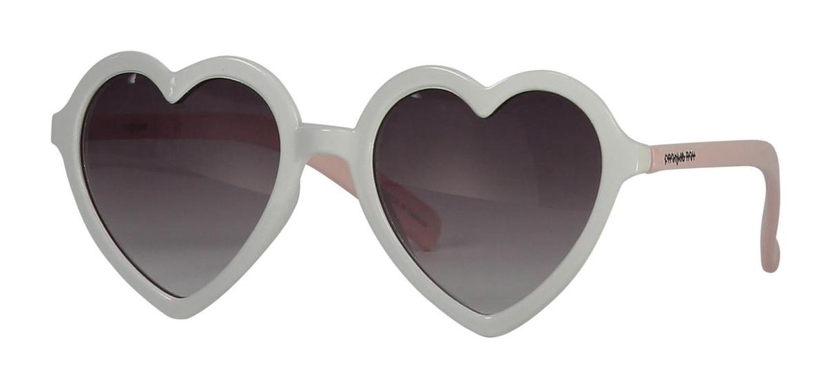 Frankie Ray - UV-zonnebril voor kinderen - Heart - Wit/Roze - maat Onesize (1,5-6yrs)