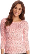 Cabana Life UV top Dames Coral Seas - Oranje - Maat 42 (L)
