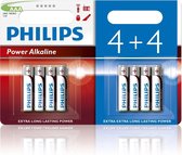 Philips AAA Power Alkaline Batterijen - 8 stuks