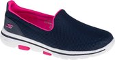 Skechers Go Walk 5 Fantasy 124038-NVHP, Vrouwen, Marineblauw, Sneakers, maat: 36