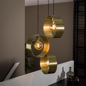 LifestyleFurn Hanglamp 'Toledo' kleur Goud, 3-lamps