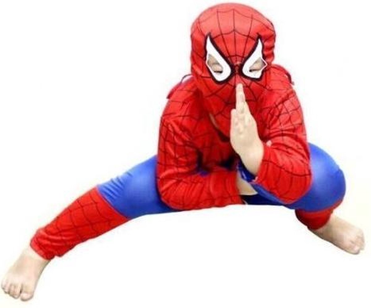 WiseGoods - Spiderman Pak - Verkleedpak Jongens - Verkleedkleding - Kinderkostuum - Kind 5-6 jaar -