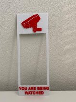 3D Doorbell Art - Ring Deurbel - Ring Doorbell - You are being watched - CCTV warning - Camera waarschuwing