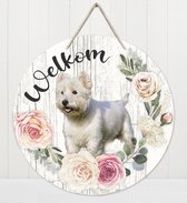 Welkom - West Highland White Terriër | Muurdecoratie - Bordje Hond