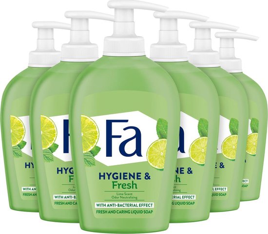 Fa Hygiene & Fresh vloeibare handzeep 6x 250ml - Voordeelverpakking