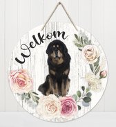 Welkom - Tibetaanse Mastiff | Muurdecoratie - Bordje Hond