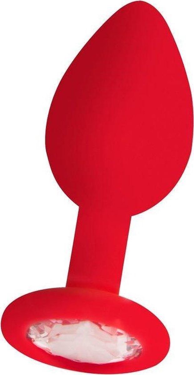 Goedkoopste Gemstone Buttplug - Voor Beginners - Ruby Red