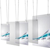 Présentoir en verre acrylique Basic - Porte-brochure suspendu - DIN A3 haut