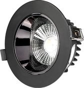 LED Spot - Inbouwspot - Nirano Coba - 30W - Warm Wit 3000K - Rond - Mat Zwart - Aluminium